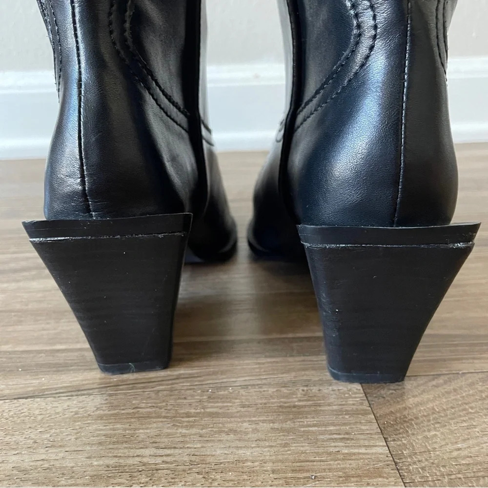 Aqua Ace Snip Toe High Heel Western Boots Sz 6 - Picture 5 of 6